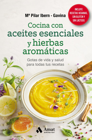 Cocina con aceites esenciales y hierbas aromáticas